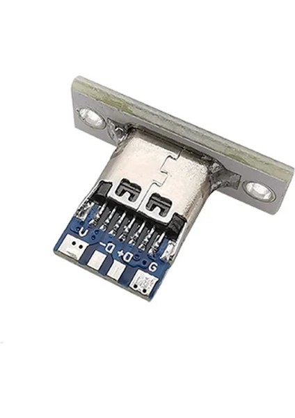 USB 3.1 Type C Panel Montaj Dişi Soket 4 Pin Smd Lehimlenebilir Padler Konnektör Telefon Şarj Board modelleri