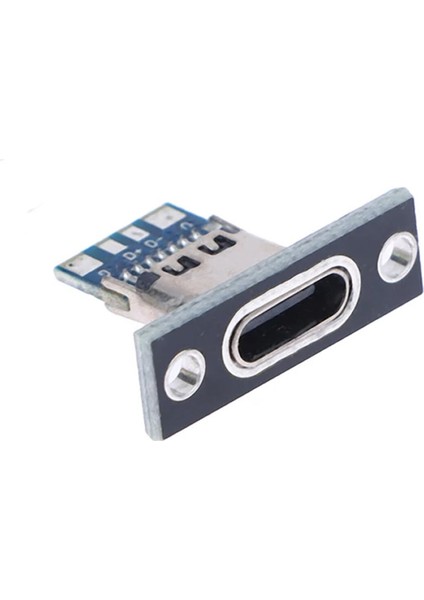 USB 3.1 Type C Panel Montaj Dişi Soket 4 Pin Smd Lehimlenebilir Padler Konnektör Telefon Şarj Board fırsatları