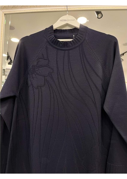 Adn Kabartmalı Merserize Tunik - Lacivert - 1 fırsatları