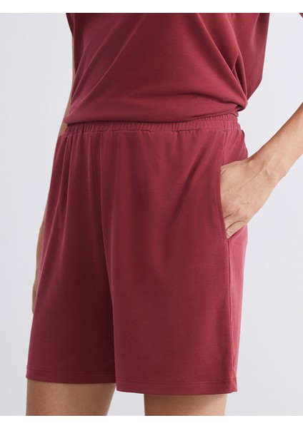 Yeni Sezon Beli Lastikli Kadın Şort modelleri