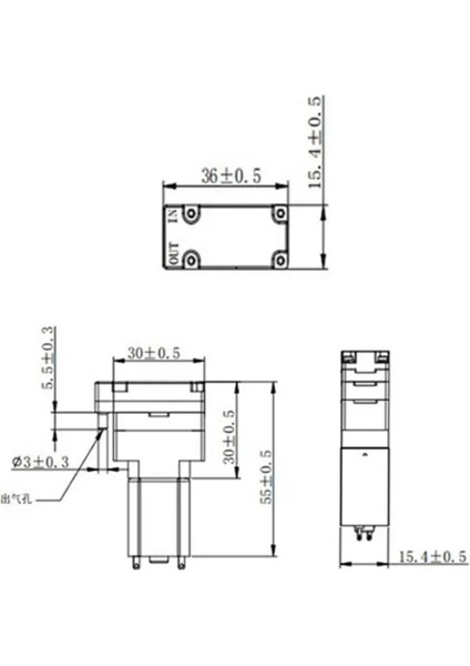 MP130 Mini Hava Pompası V2 Dc 3V/12V 0.5-2.0 Lpm Minyatür Çift Delik Düşük Gürültü Vakum Pompa modelleri