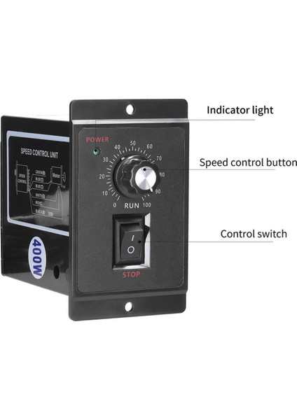 Dimmer 400W AC220V Ac Motor 50/60Hz Cw Ccw Hız Kontrol Hız Ayarı Ileri Geri