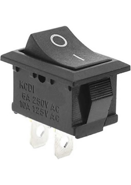 2 Pin Siyah Anahtar Switch Mini Buton Kcd1 Plastik Açma Kapama On / Off