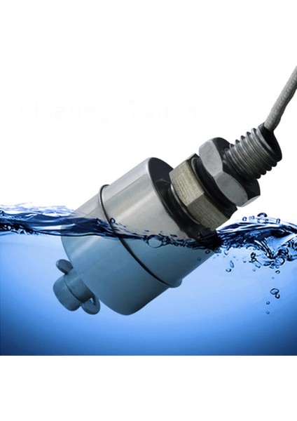 Metal Sıvı Su Seviye Sensörü 45MM Paslanmaz Çelik Şamandıra Mekanik Anahtar Kazan Depo Tank Havuz