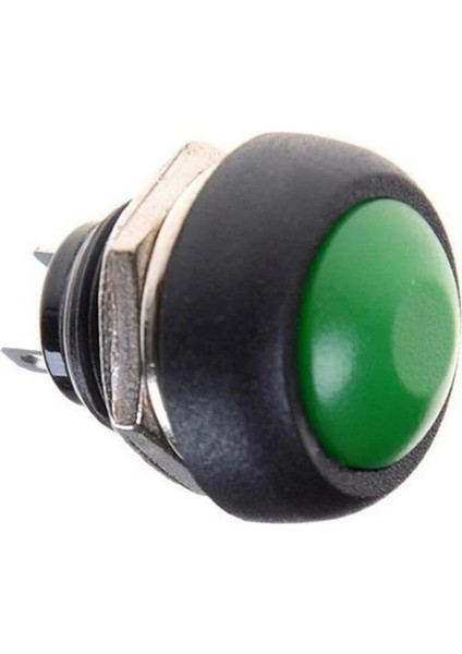 12MM PBS-33B 2 Pin Push Buton Yeşil On Off 1A 250V Mini Yuvarlak Su Geçirmez Anahtar Momentary indirimleri