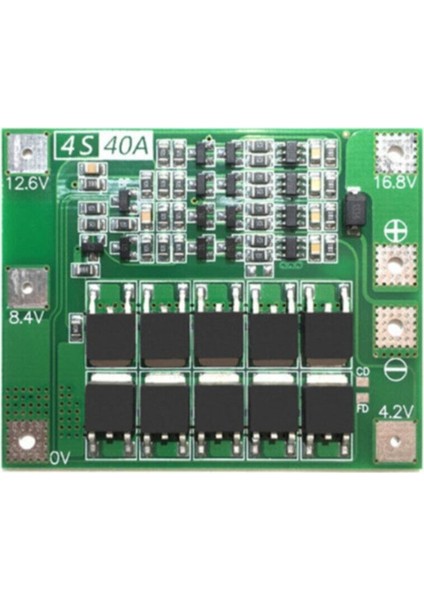 4s 40A Lityum Batarya Bms Koruma Kartı Standart Versiyon Pil Li-Ion 18650 16.8V