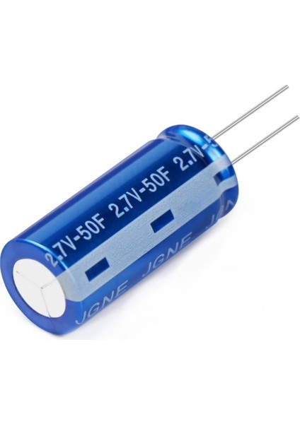 50F 2.7V Süpercap 10X25MM Dıp Süper Kapasitör Enerji Depolama Güneş Rüzgar Akü Batarya Güç Kaynağı