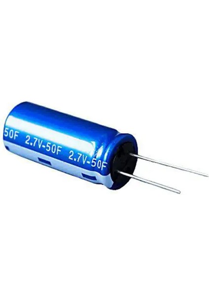 50F 2.7V Süpercap 10X25MM Dıp Süper Kapasitör Enerji Depolama Güneş Rüzgar Akü Batarya Güç Kaynağı modelleri