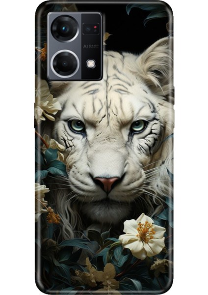 Oppo Reno 7 Kılıf (CPH2363) Desenli Silikon Kampanyalı Kapak Aslan