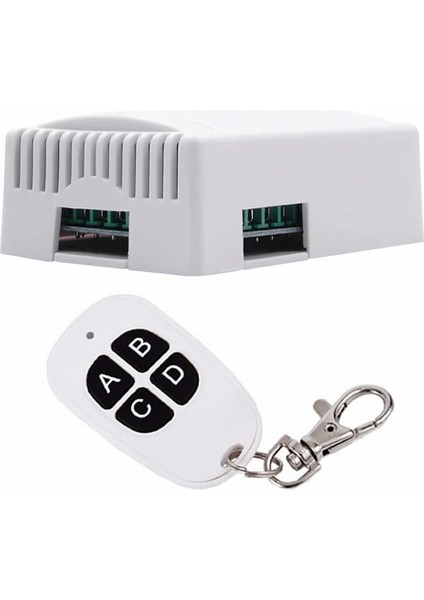 433MHZ Rf 4 Kanal Röle Modül Dc 12V 4 Buton Kumanda Kablosuz Motor Pompa Fan Lamba Perde Akıllı Ev