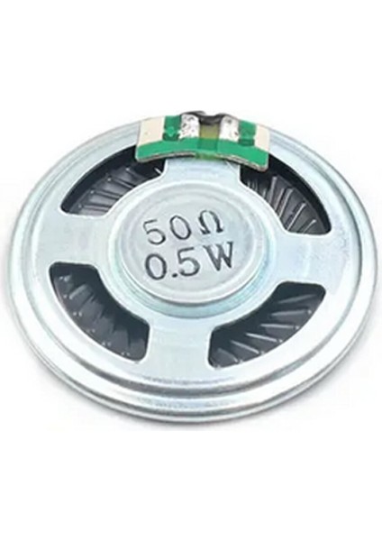 Ince 4cm 50 Ohm 0.5W Hoparlör Yuvarlak Speaker 40MM 0.5 Watt Ses Müzik Amfi Ses Oluşturucu Yüksek