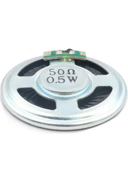 Ince 4cm 50 Ohm 0.5W Hoparlör Yuvarlak Speaker 40MM 0.5 Watt Ses Müzik Amfi Ses Oluşturucu Yüksek