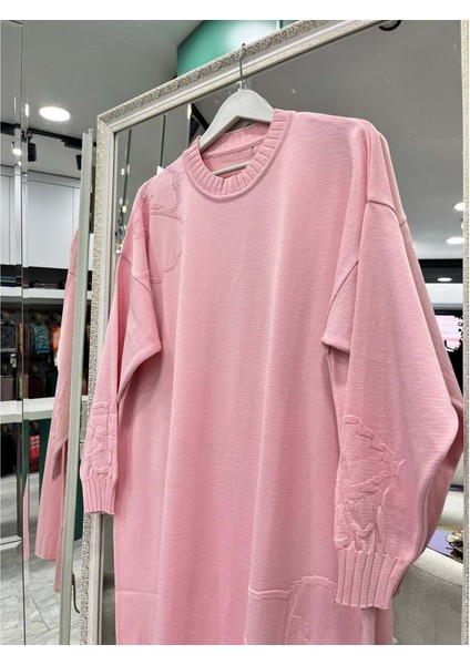 Adn Merserize Çiçekli Tunik - Pembe - 1 fiyatları