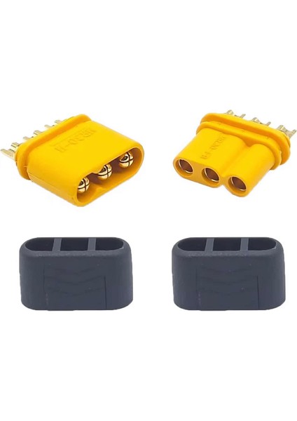 MR30 Dişi Erkek Konnektör Soket Çift 3 Pin Lipo Pil Batarya Bağlantı Konnektörü 30A Yüksek Akım