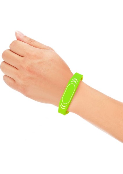 125KHZ Rfid Manyetik Bileklik Yeşil Su Geçirmez Silikon Proximity Göstergeç 125 Khz Kapı Geçiş Takip fiyatları