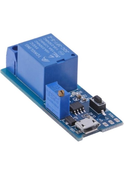 5V-30V Micro USB Zaman Gecikme Röle Modülü 0-24SN Potansiyometre