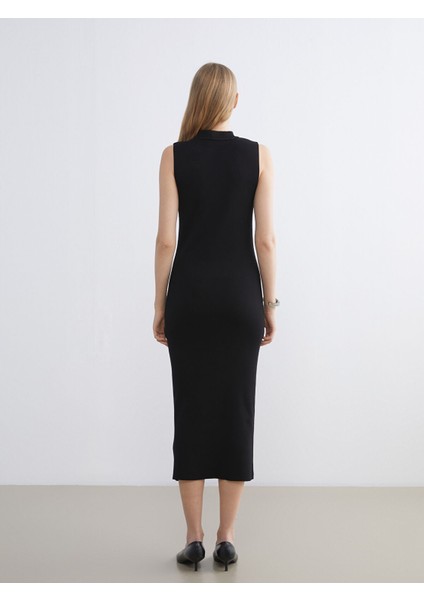 Yeni Sezon Dik Yaka Taşlı Elbise fırsatları