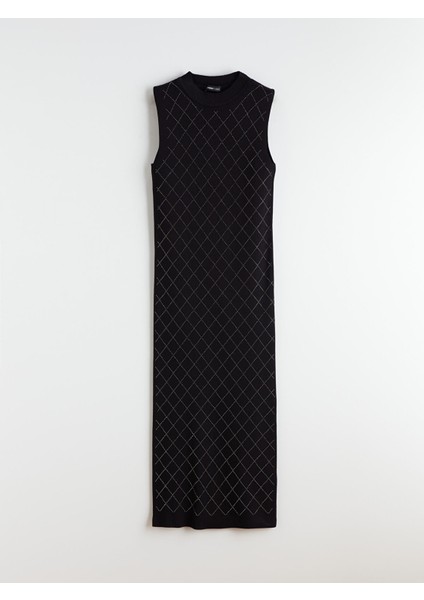 Yeni Sezon Dik Yaka Taşlı Elbise indirimleri