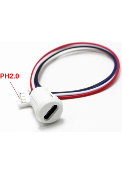 Type C Panel Montaj Dişi Soket 4 Pin 15CM Kablolu Beyaz Uzatma USB 3.1 Konnektör Araba Kamera Oyunc modelleri