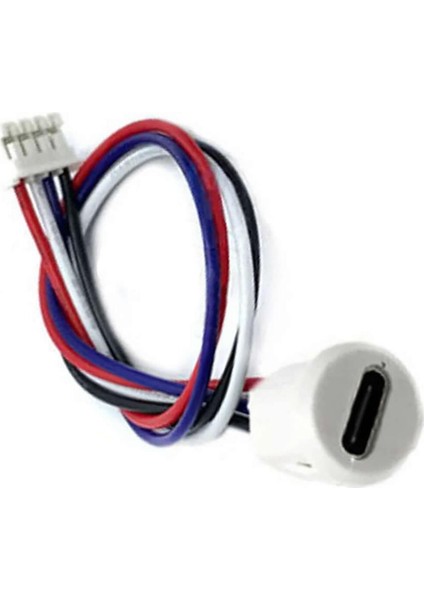 Type C Panel Montaj Dişi Soket 4 Pin 15CM Kablolu Beyaz Uzatma USB 3.1 Konnektör Araba Kamera Oyunc