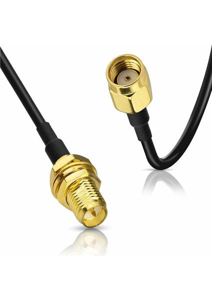 RG174 50 Ohm Koaksiyel Rp Sma Erkek Rp Sma Dişi 3 Metre Kablo Rf Sinyal Uzatma Kablosu 0-6ghz Koaks