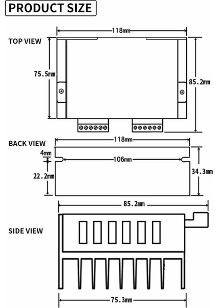 DM542 2 Faz 50V 4.5A Step Motor Sürücü