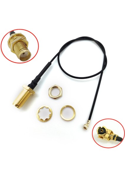 30CM Dişi Sma Ipex Ufl Rf Bağlantı Kablosu Mhf1 Sma Dişi Soket To Altın Kaplama Konnektör Koaksiyel
