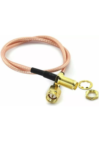 RG316 20CM Sma Erkek To Sma Dişi Kablo Rf Uzatma Kablosu Altın Kaplama Soket 0-6ghz Wi-Fi Anten Fpv fırsatları