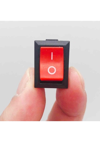 2 Pin Kırmızı Anahtar Switch Mini Buton Kcd1 Plastik Açma Kapama On / Off 5A 220V 10A 125V Latch fiyatları