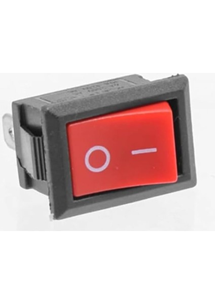 2 Pin Kırmızı Anahtar Switch Mini Buton Kcd1 Plastik Açma Kapama On / Off 5A 220V 10A 125V Latch fırsatları