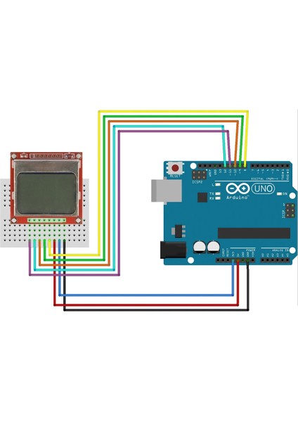 5110 84X48 LCD Modül 84 x 48 Pixel Grafik LCD Display Ekran 5V Beyaz Arka Işık Gösterge Menü Resim