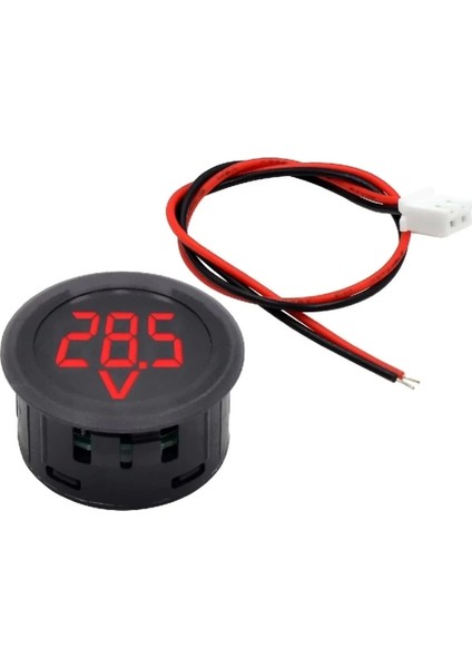 Voltmetre Dc 4-100V LED Dijital Ekran Dairesel - Kırmızı fiyatları