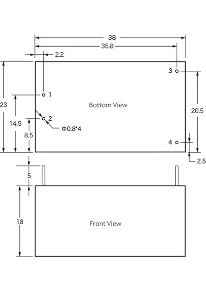 HLK-5M05 5V 1A 5W Ac Dc 220V To 5V Voltaj Düşürücü Modül Izole Elektronik Devre Güç Kaynağı Smps