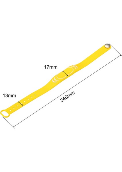 125KHZ Rfid Manyetik Bileklik Sarı Su Geçirmez Silikon Proximity Göstergeç 125 Khz Kapı Geçiş Takip