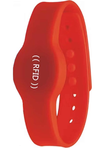 13.56MHZ Rfid Manyetik Bileklik Kırmızı Su Geçirmez Silikon Proximity Göstergeç 13.56 Mhz Kapı Geçiş