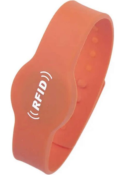 13.56MHZ Rfid Manyetik Bileklik Kırmızı Su Geçirmez Silikon Proximity Göstergeç 13.56 Mhz Kapı Geçiş