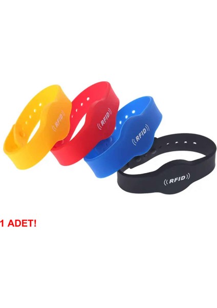 13.56MHZ Rfid Manyetik Bileklik Kırmızı Su Geçirmez Silikon Proximity Göstergeç 13.56 Mhz Kapı Geçiş