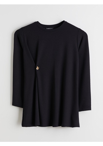 Yeni Sezon Bisiklet Yaka Büzgülü Kadın Tunik indirimleri