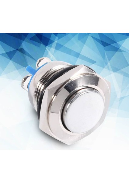 16MM Metal Panel Montaj Yüksek Kafa Push Buton No Dc 6A 12V Ac 3A 250V IP67 Su Geçirmez Düğme