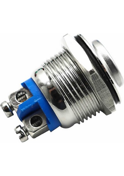 16MM Metal Panel Montaj Yüksek Kafa Push Buton No Dc 6A 12V Ac 3A 250V IP67 Su Geçirmez Düğme