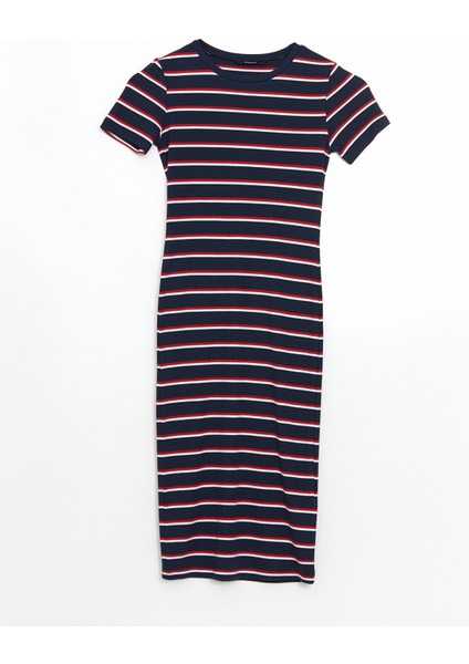 Yeni Sezon Bisiklet Yaka Çizgili Elbise indirimleri