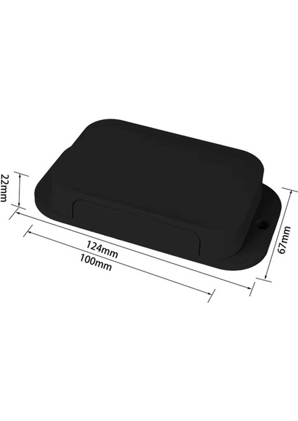 Ak-W-67 100X67X22MM Plastik Kutu Siyah Renk Duvar Montaj Tip Elektronik Devre Cihaz Ev Otomasyon modelleri