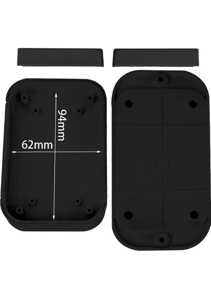 Ak-W-67 100X67X22MM Plastik Kutu Siyah Renk Duvar Montaj Tip Elektronik Devre Cihaz Ev Otomasyon