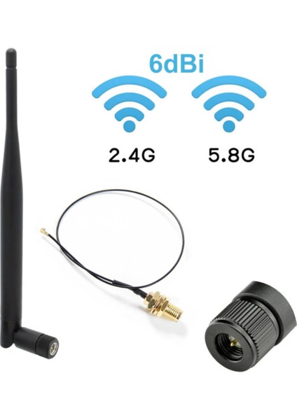 6dbi Sma Erkek Anten 35CM Ipex Kablo Ufl Soket Dual Band 2.4ghz 5.8ghz Rf Gsm Wifi Sinyal Kuvvetlend