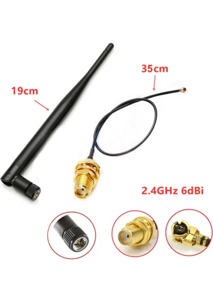 6dbi Sma Erkek Anten 35CM Ipex Kablo Ufl Soket Dual Band 2.4ghz 5.8ghz Rf Gsm Wifi Sinyal Kuvvetlend fiyatları