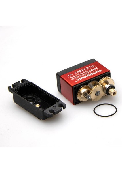 TD-8120MG 20KG 180 Derece Metal Dişli Servo Motor 20KG Yüksek Tork Su Geçirmez Çift Rulman