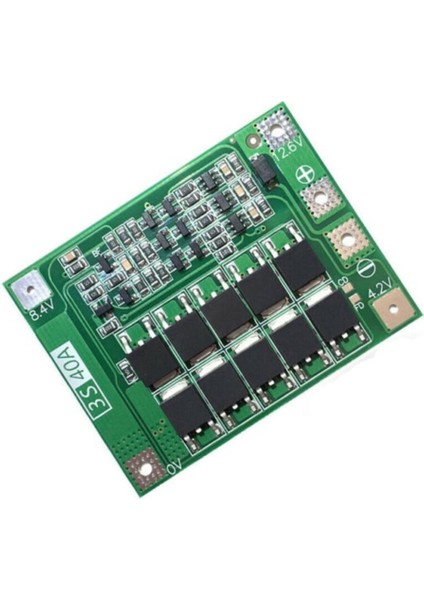 Bms 3s 40A Koruma Kartı Lityum Pil Batarya Li-Ion 18650 Enhanced