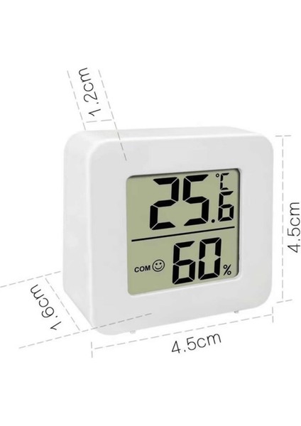 45MM Mini Nem Sıcaklık Ölçer Hava Durumu Isı Gösterge Dijital Ekran Termometre Ev Oda Ofis Kuluçka fırsatları
