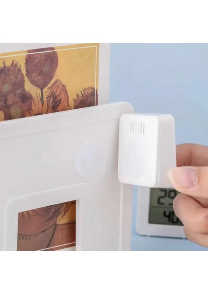 45MM Mini Nem Sıcaklık Ölçer Hava Durumu Isı Gösterge Dijital Ekran Termometre Ev Oda Ofis Kuluçka