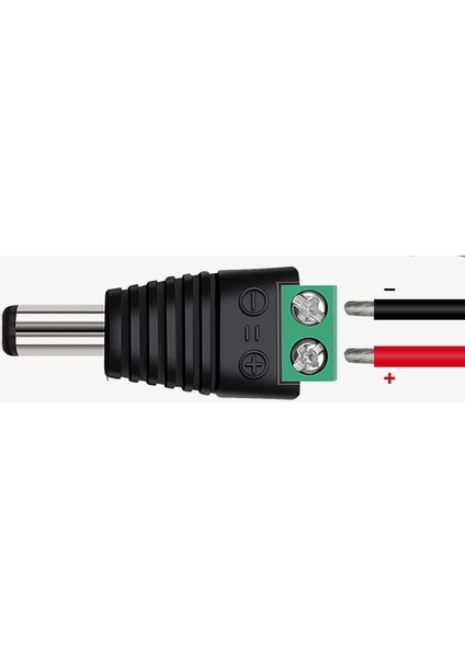 5.5mm x 2.1mm Dc Adaptör Klemens Dönüştürücü Erkek 24V 5A 2 Pin Terminal Kolay Lehimsiz Hızlı Bağlan fiyatları